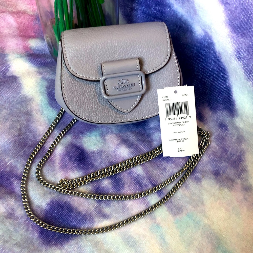 Coach Mini Cardholder with Chain